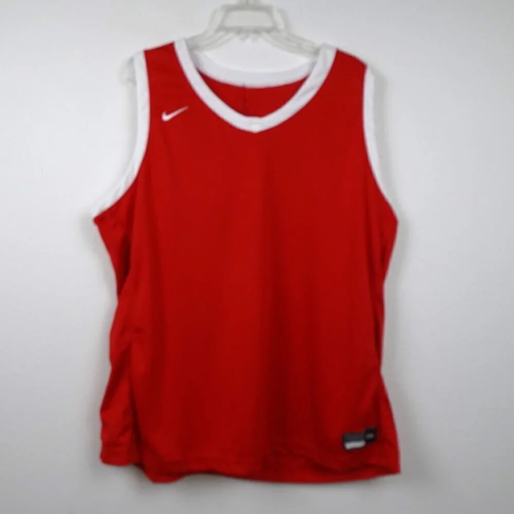 Nike Basketball Jersey Women's Size 3XL Red Sleeveless Sports Activewear